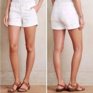 Anthropologie Chino Relaxed Shorts Size 27